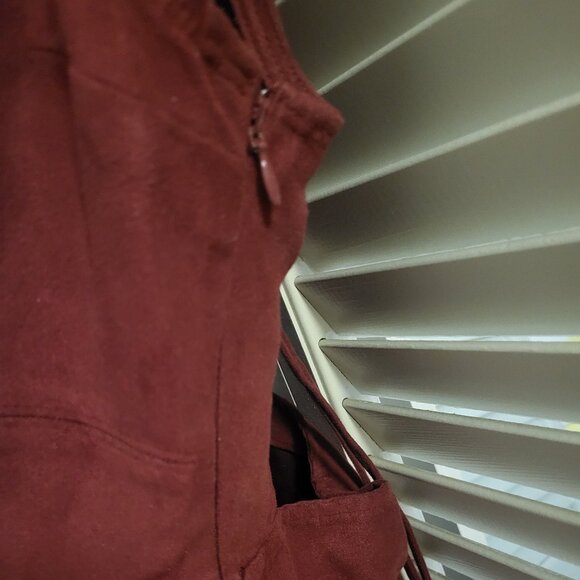 Mini Red/Brown Box Dress Hollister Size 1 - Picture 4 of 5